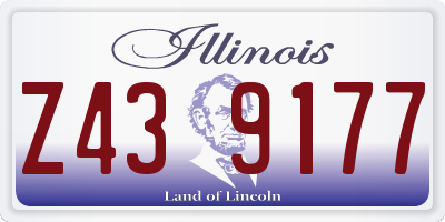 IL license plate Z439177
