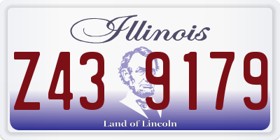 IL license plate Z439179