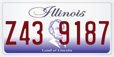IL license plate Z439187