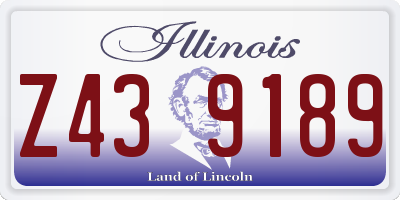 IL license plate Z439189