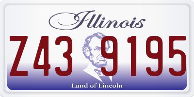IL license plate Z439195