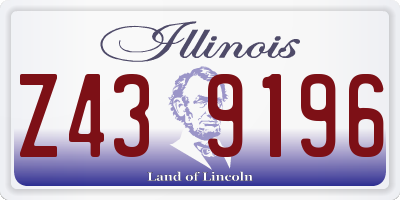 IL license plate Z439196