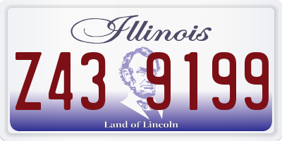 IL license plate Z439199