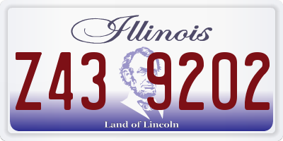 IL license plate Z439202