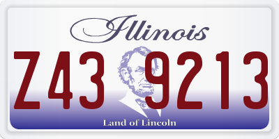 IL license plate Z439213