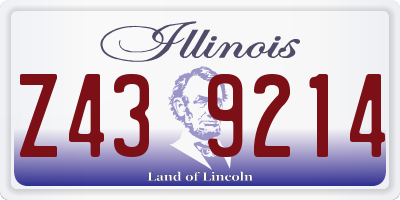 IL license plate Z439214