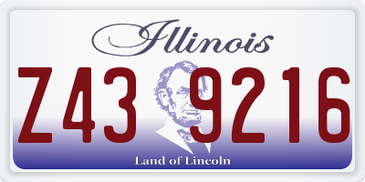 IL license plate Z439216