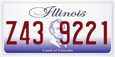 IL license plate Z439221
