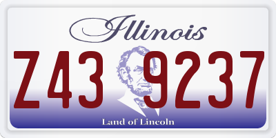 IL license plate Z439237