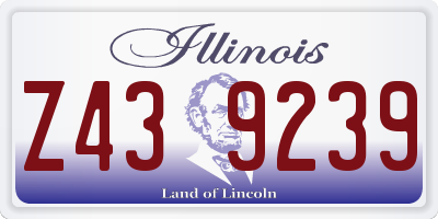 IL license plate Z439239