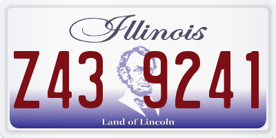 IL license plate Z439241
