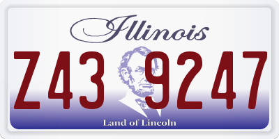 IL license plate Z439247
