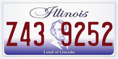 IL license plate Z439252