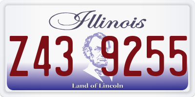 IL license plate Z439255