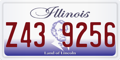 IL license plate Z439256