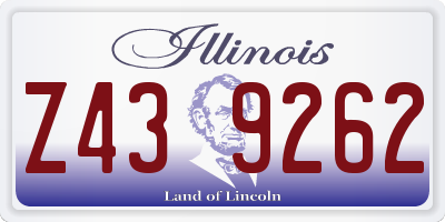 IL license plate Z439262