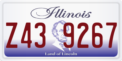 IL license plate Z439267