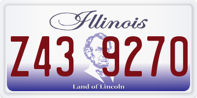 IL license plate Z439270