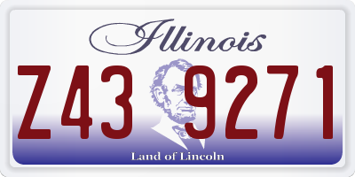 IL license plate Z439271