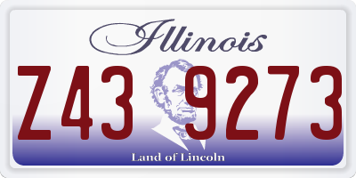 IL license plate Z439273
