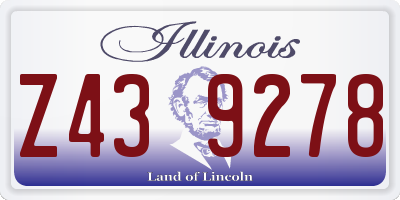 IL license plate Z439278