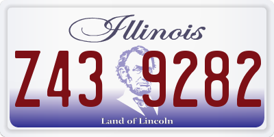IL license plate Z439282