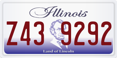 IL license plate Z439292