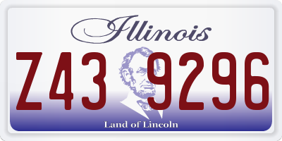 IL license plate Z439296
