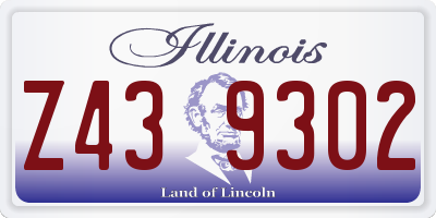 IL license plate Z439302