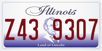 IL license plate Z439307