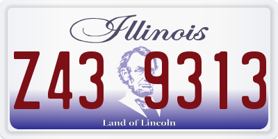 IL license plate Z439313