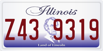 IL license plate Z439319