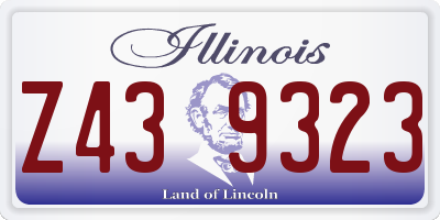 IL license plate Z439323