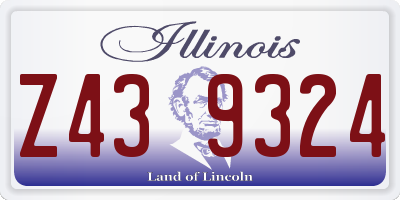 IL license plate Z439324
