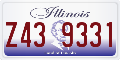 IL license plate Z439331