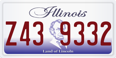 IL license plate Z439332