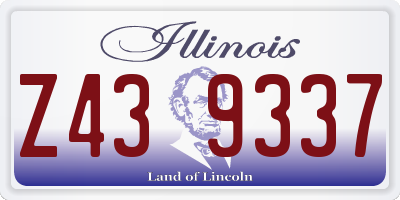 IL license plate Z439337