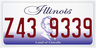 IL license plate Z439339