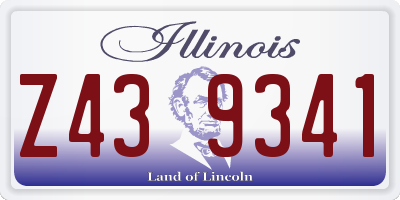 IL license plate Z439341
