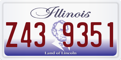 IL license plate Z439351