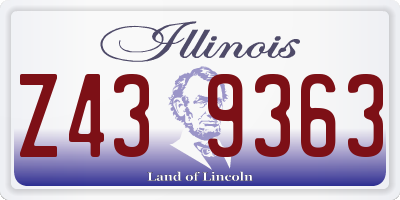 IL license plate Z439363