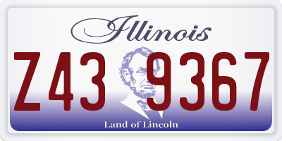 IL license plate Z439367
