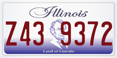 IL license plate Z439372