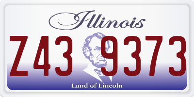 IL license plate Z439373