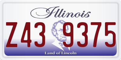 IL license plate Z439375