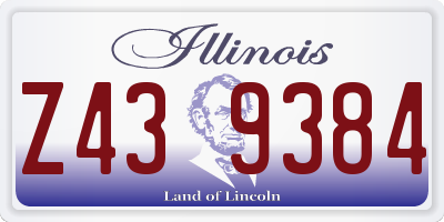 IL license plate Z439384
