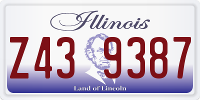 IL license plate Z439387