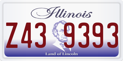IL license plate Z439393