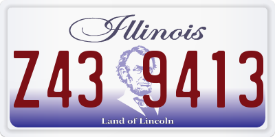 IL license plate Z439413