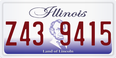 IL license plate Z439415